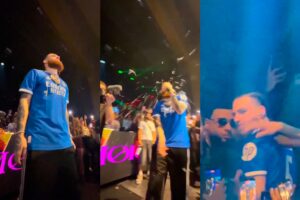 Rapper Hades66 é atingido por copo durante show na Espanha